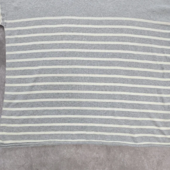 Eileen Fisher Organic Cotton Striped Short Sleeve Sweater - Picture 4 of 11